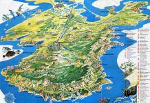 Карта узбережжя криму і його курортів
