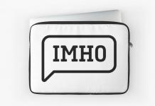 IMHO ถอดรหัส  IMHO - มันหมายความว่าอะไร?  ถอดรหัสตัวย่อ IMHO  ถอดรหัสประเภทของนักผจญเพลิงสมัครเล่น