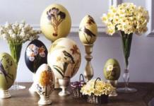 Scho, de asemenea, decoupage: metodele tsikavi și priyomi înfrumusețează ouăle pentru Ziua Mare cu propriile mâini