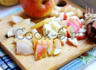 Rețete culinare și rețete foto Gătit dulceață cu pere și mere