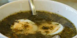 Supă verde (ciorbă) cu măcriș și măcriș Cum să gătești măcriș cu mărar și măcriș